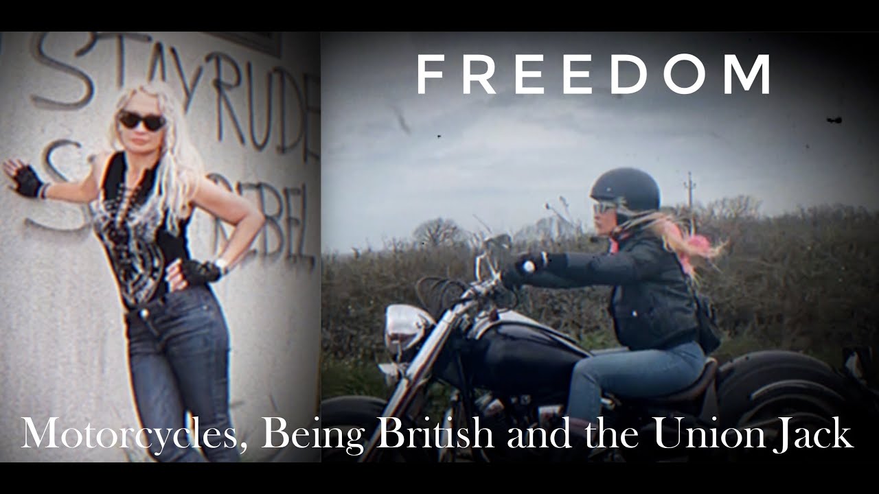 Freedom, motorcycles and the union jack