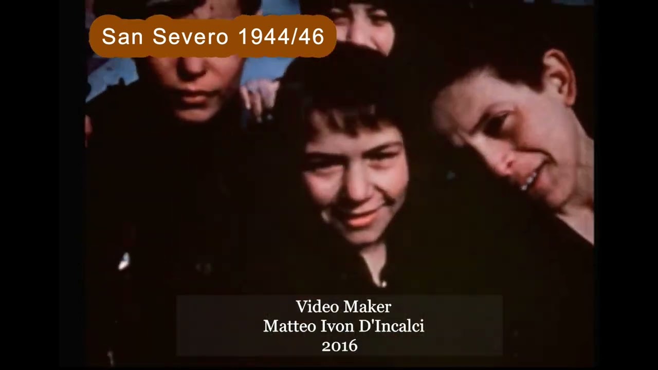 San Severo FG rarissimo video ci fa vedere San Severo negli anni 1944-1946.