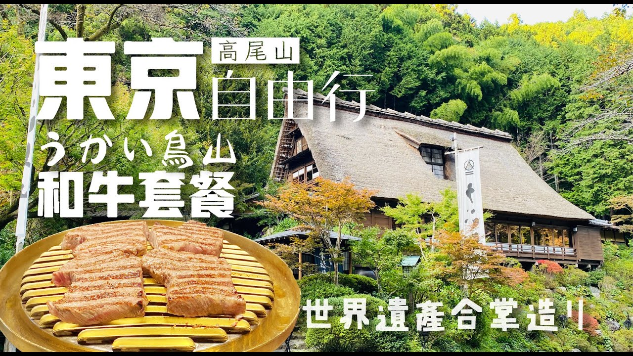 東京 • 自由行 | 高尾山 | うかい鳥山 | いろり炭火焼 牛コース | 東京近郊合掌造建築 | 旅行日記 #06