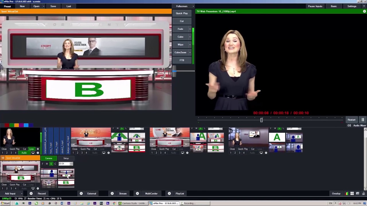 Custom Virtual Sets Design for Vmix