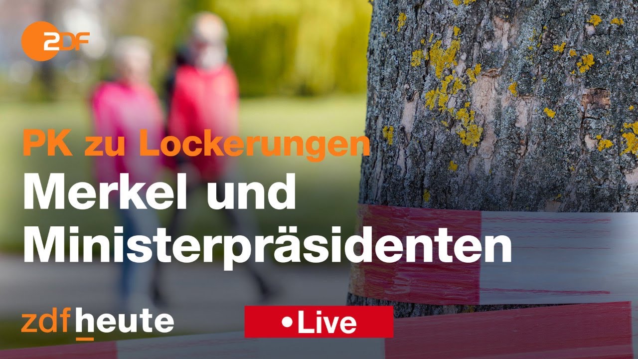 PK Merkel und Ministerpr&auml;sidenten zu Corona-Lockerungen