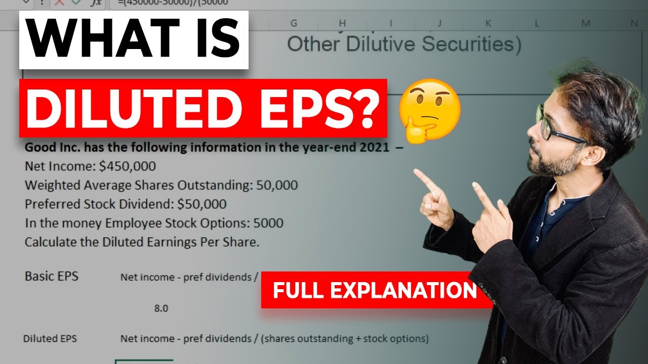 Diluted EPS (Diluted Earnings Per Share) - Basics, Formula, Calculations