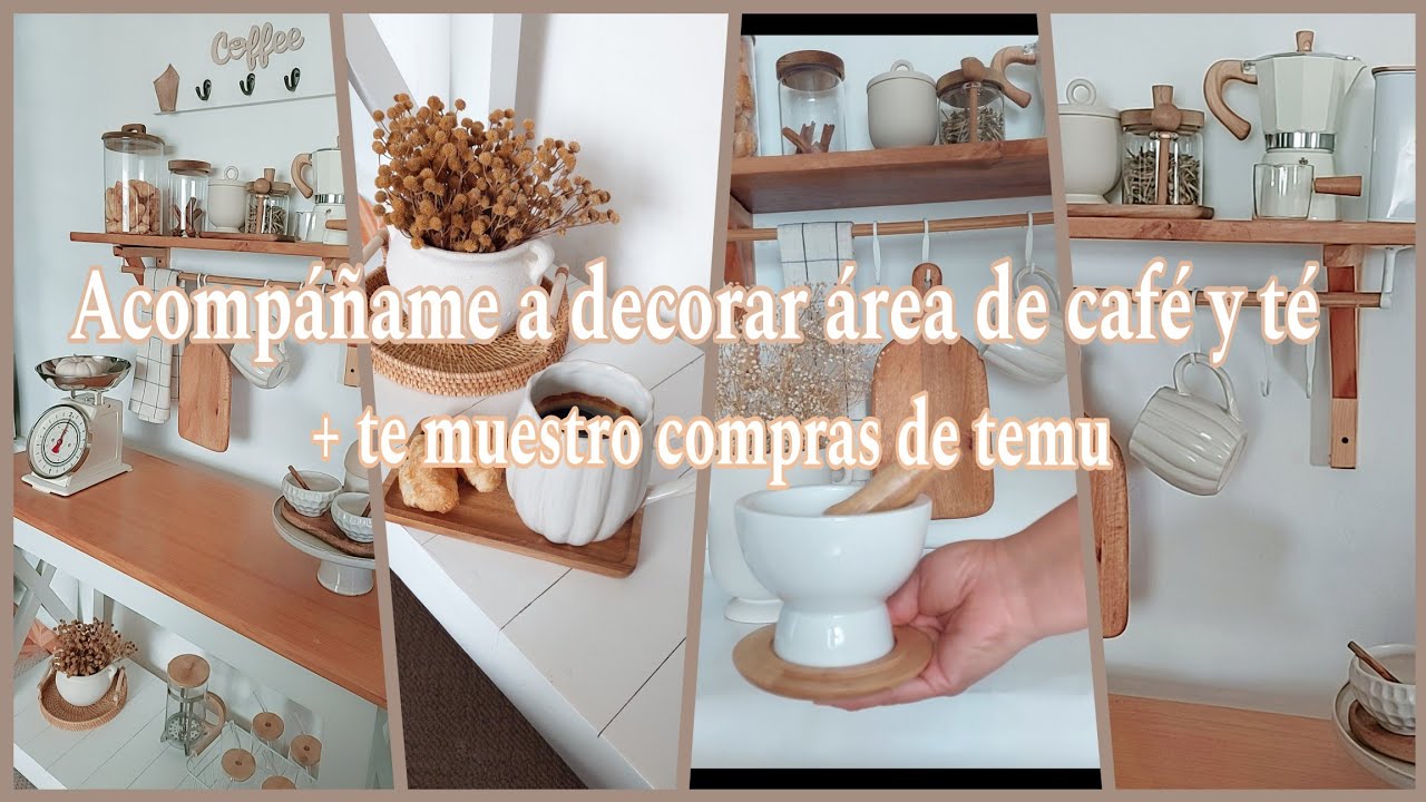 acompáñame a decorar área de café y té temporada de otoño | también te muestro compras de temu 🤎