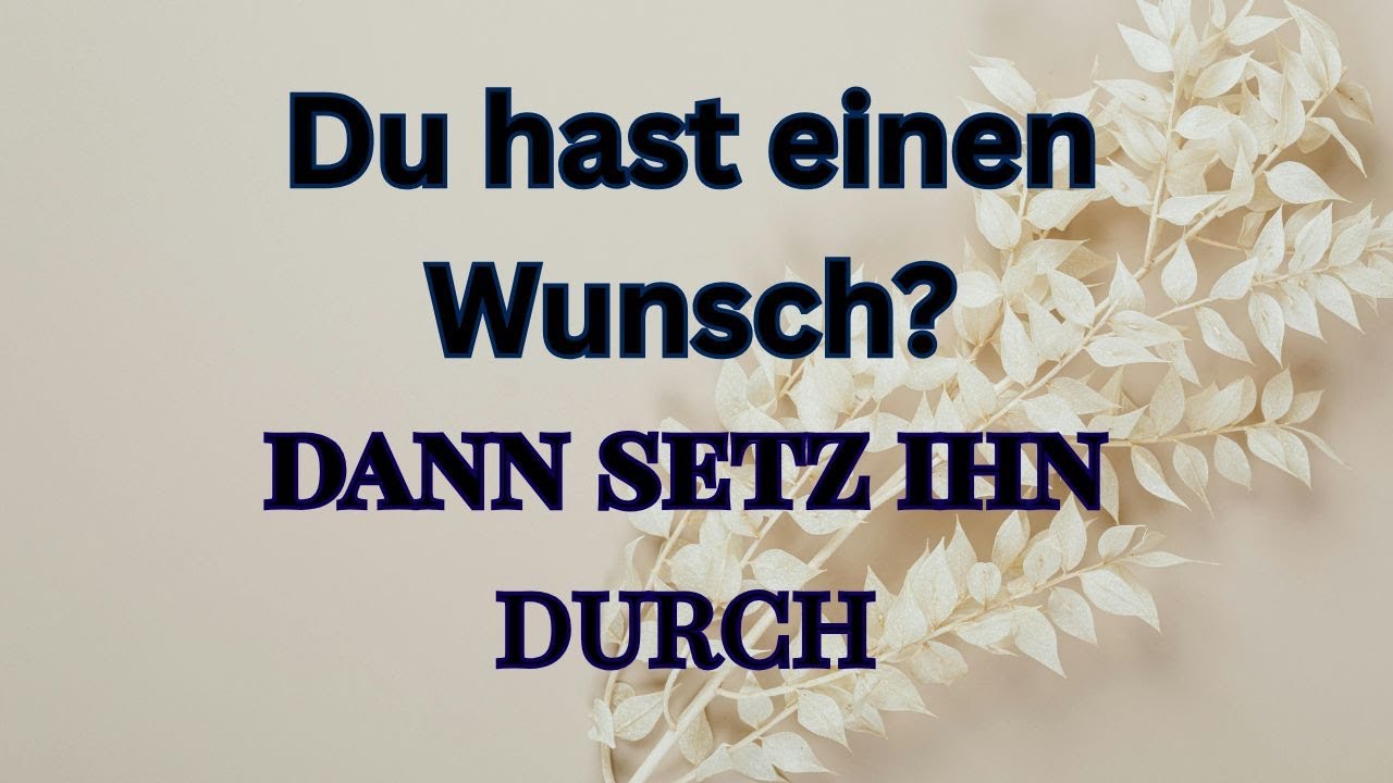 💖Durchsetzungsvermögen - du hast einen Traum - lass ihn wahr werden💖