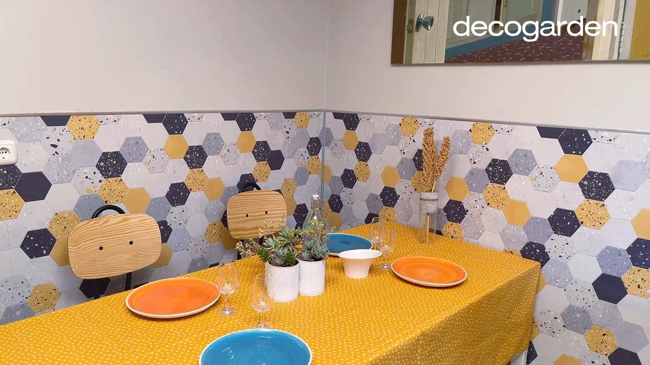 Cómo hacer un FRISO de PVC para la COCINA, ¡el TERRAZO se reinventa y está de MODA! 🏡 - Decogarden
