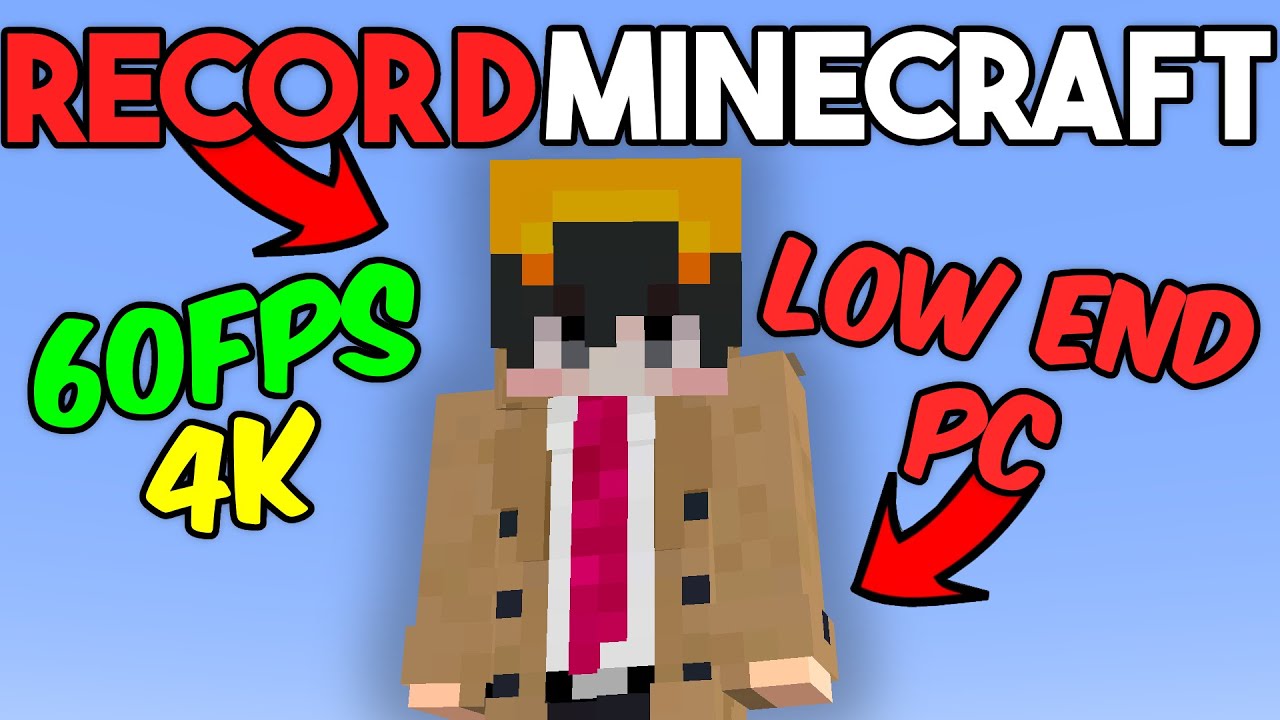 How To Record Minecraft Videos In 4k60fps || Low-End PC😱🔥🔥