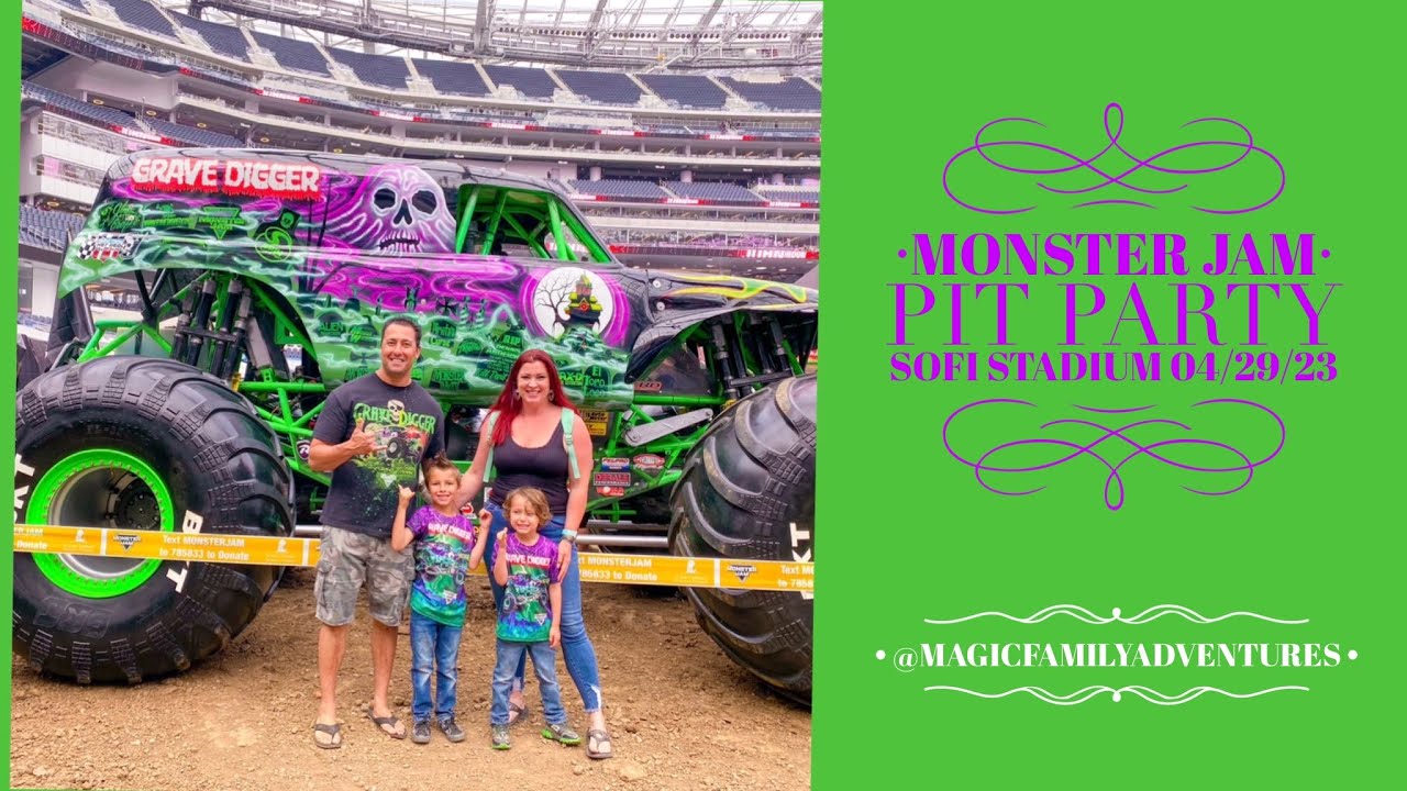Monster Jam Pit Party at SoFi Stadium 04/29/23 @MonsterJam @SoFiStadium