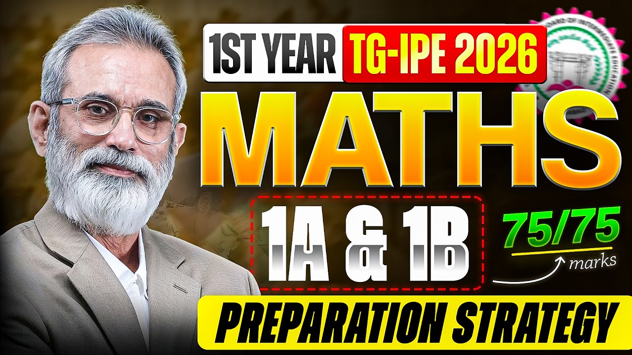 Inter Maths 75/75 Strategy | Complete IPE Full Marks Strategy | TS IPE Maths 1a & 1b | TS Maths2026