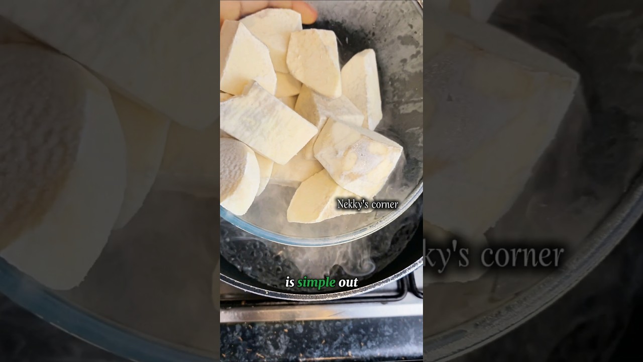 how i cook my frozen yam #food