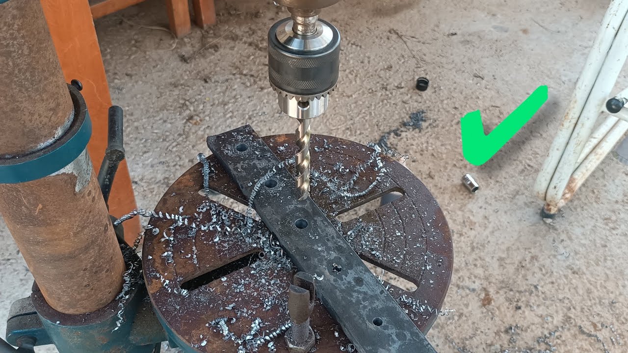 Herrería. Cómo utilizar taladro de mesa 💯✔️