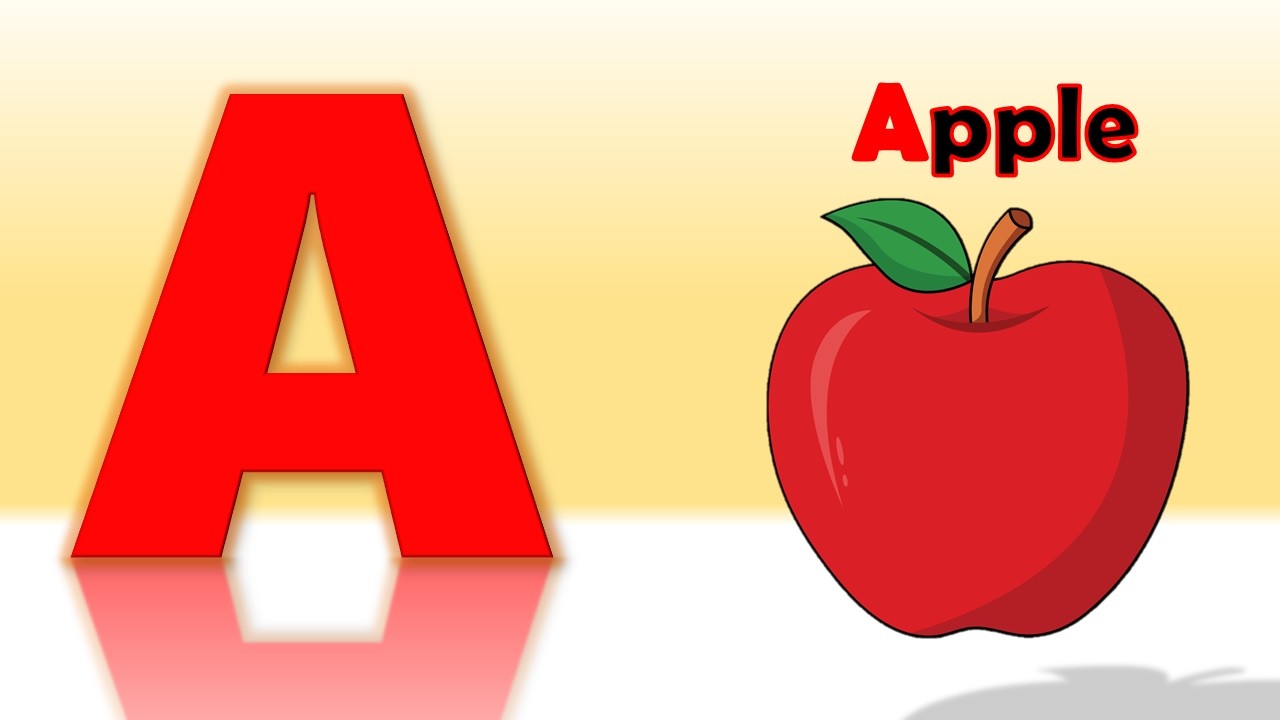 A is for Apple 🍎 | ABC Phonics Cartoon Song for Kids | Learn Alphabet with Fun | ABCD