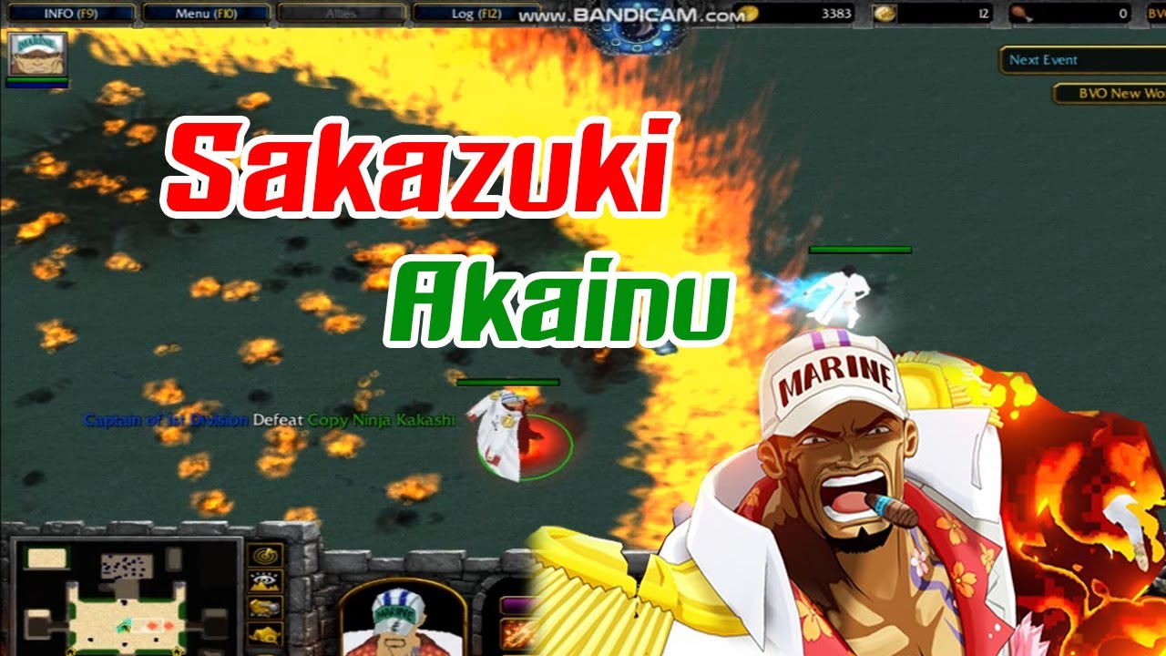 Warcraft The Frozen map BVO New World 4.0 (Sakazuki Akainu)