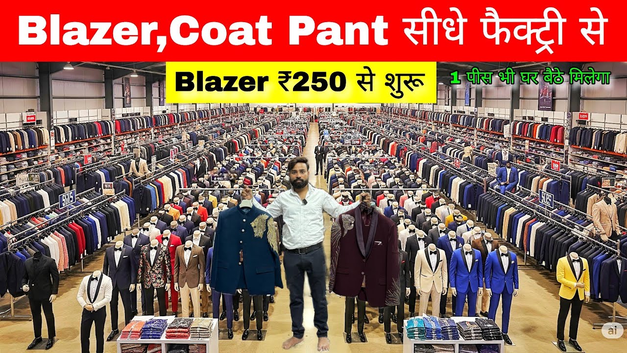 Cheapest coat pant market in delhi, Blazer market in delhi,kurta pajama, Blazers