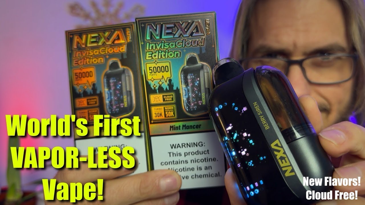 Nexa Ultra Invisacloud Edition 50k Puff Vape! Mint Mancer and Berry Siren!#nexa#nexultra#invisacloud