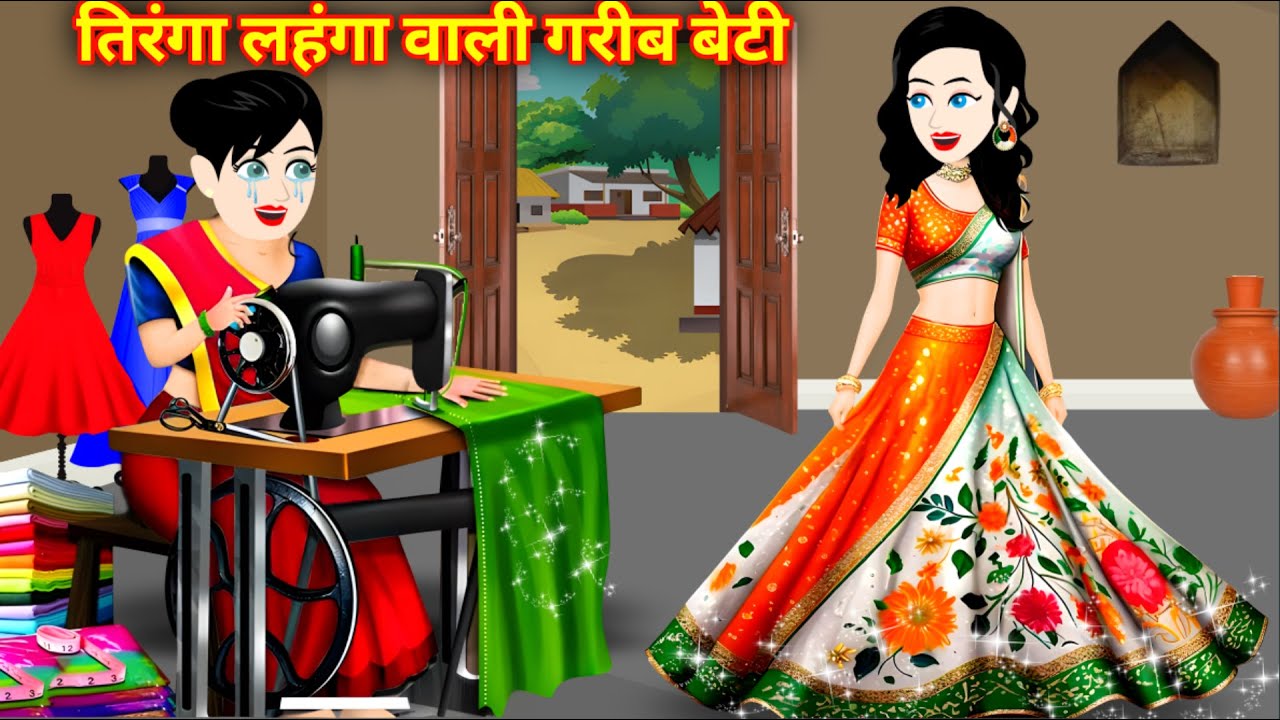 Hindi Kahani गरीब बेटी का तिरंगा जादुई लहंगा 🇮🇳✨ | 26 January Special Story | Deshbhakti Kahani