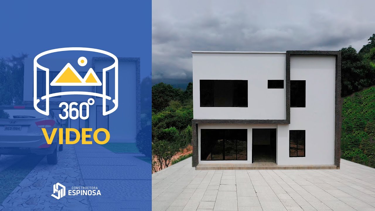 ¡Conoce una de nuestras casas a 360°!🏠 - Casa Moderna/Cubica - Constructora Espinosa