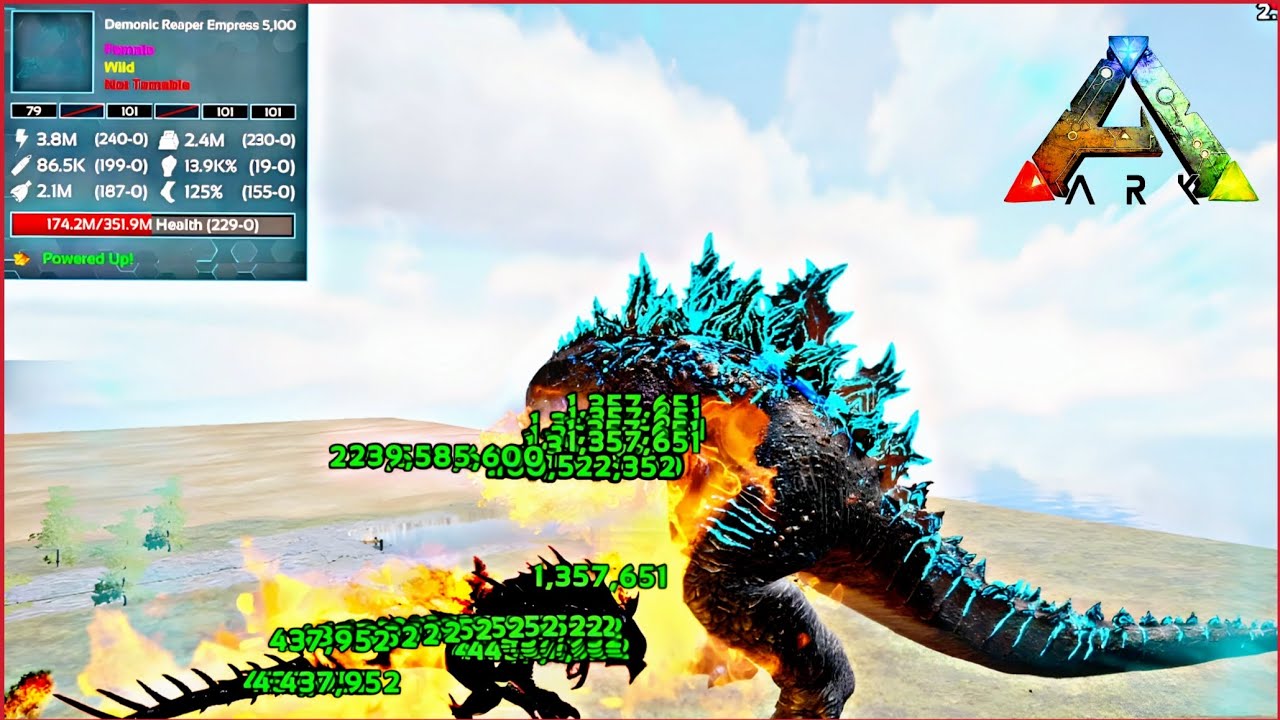 Godzilla Vs Demonic Reaper Empress Ark Survival Evolved🔥🔥