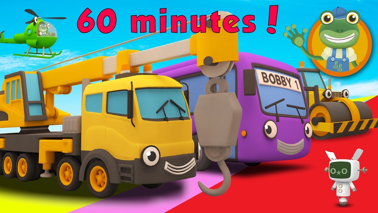 Caroline The Crane and More Trucks For Children | Gecko's Garage