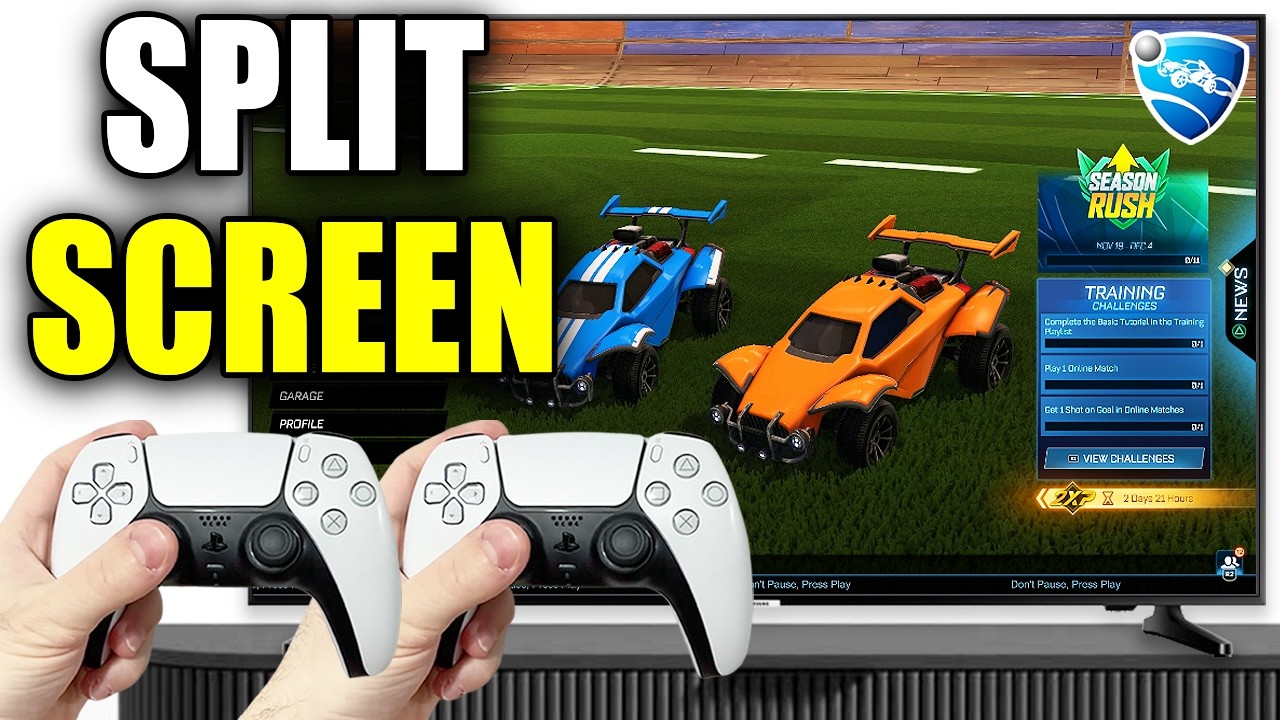 How To Play Rocket League Split Screen On PS4 & PS5 - Easy Guide