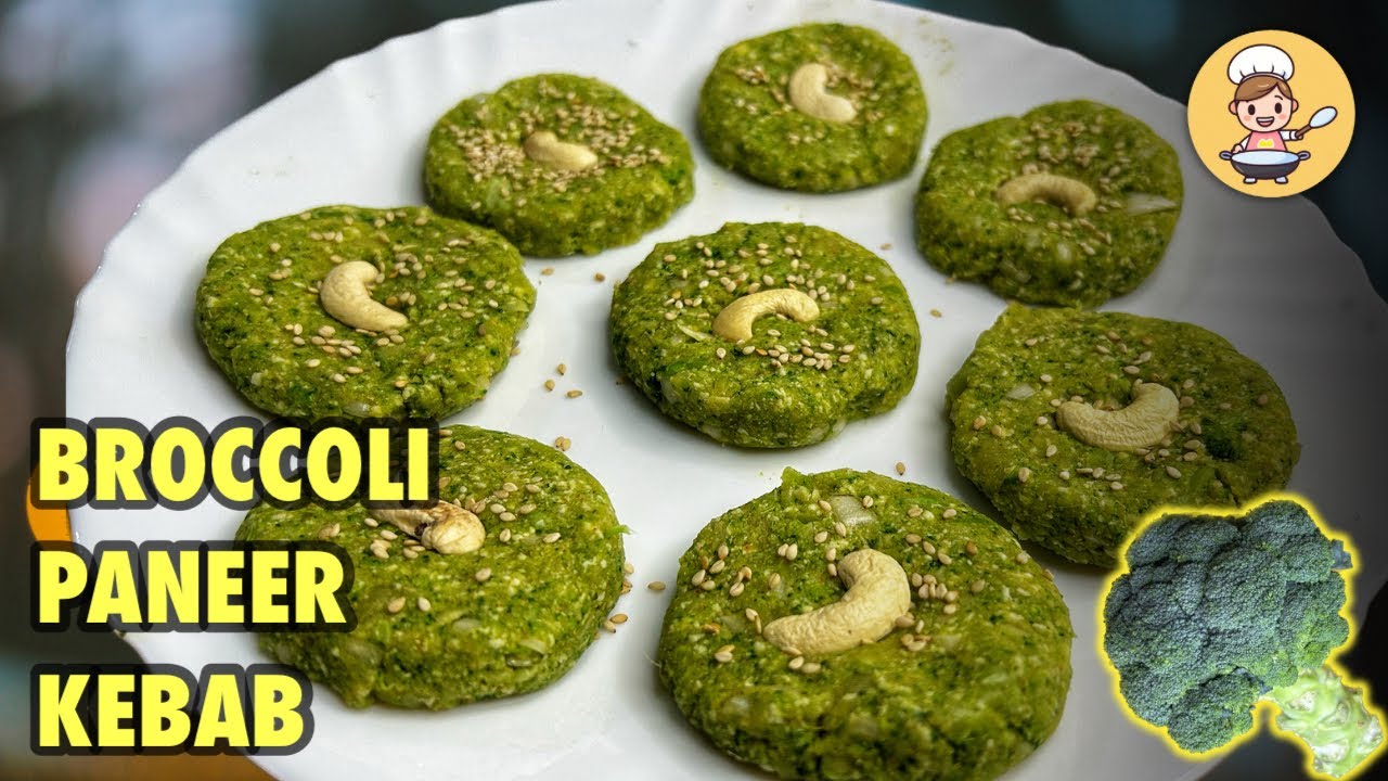 HEALTHY BROCCOLI KEBAB RECIPE | BROCCOLI PANEER KEBAB | BROCCOLI KABAB RECIPE | BROCCOLI RECIPE