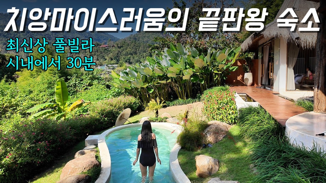 이렇게 가까운 곳에 치앙마이스러움 끝판왕 숙소가 있었다니. 최신상 풀빌라가 오픈했습니다.
