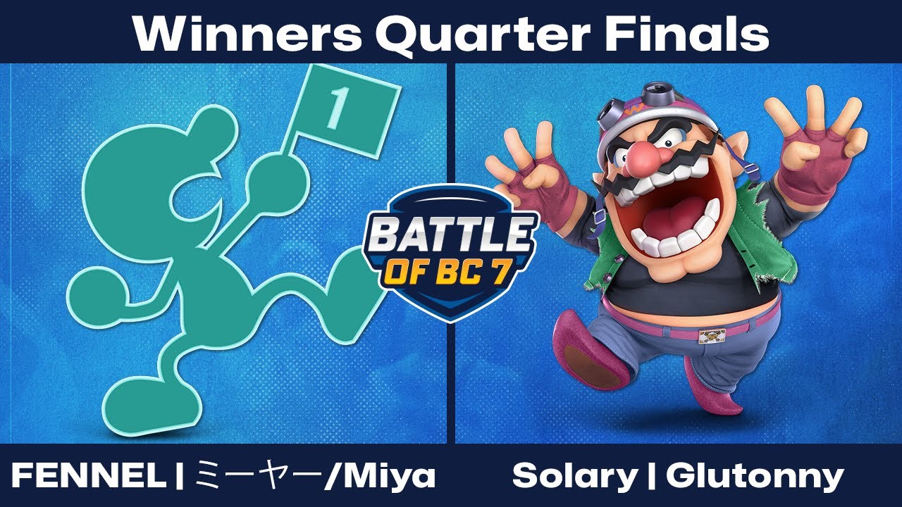 FENNEL | ミーヤー/Miya (G&W) vs Solary | Glutonny (Wario) - [W] Quarter Final - Ultimate Singles | BoBC7