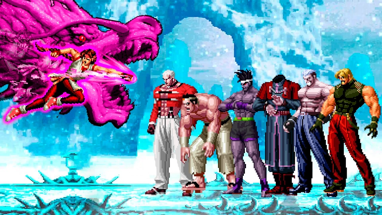 [KOF Mugen] Supreme Yuri Sakazaki vs KOF Bosses Team