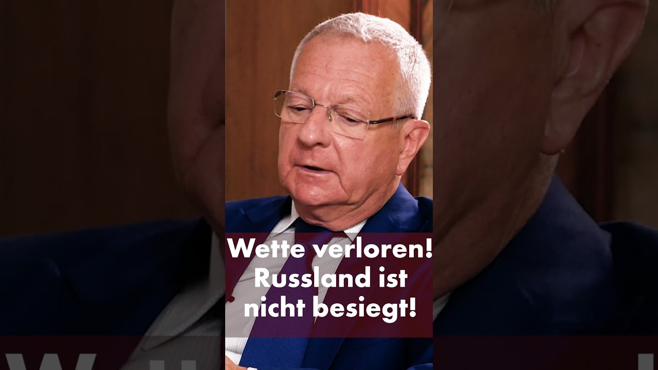 Der Westen hat die Wette verloren, Russland kleinzukriegen. Nun stehen sie in kurzen Hosen da!