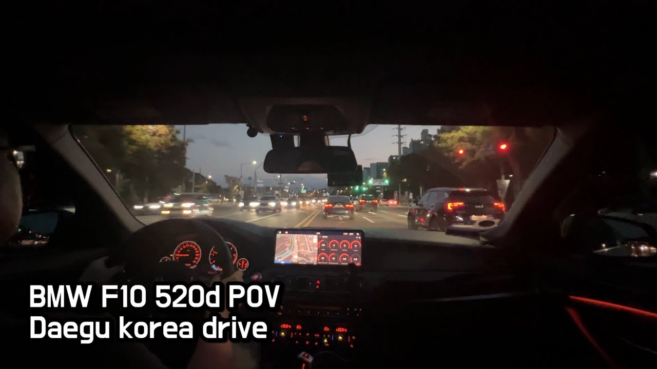 BMW F10 520d POV | On the way home from work @ Night Drive | DPF Regeneration