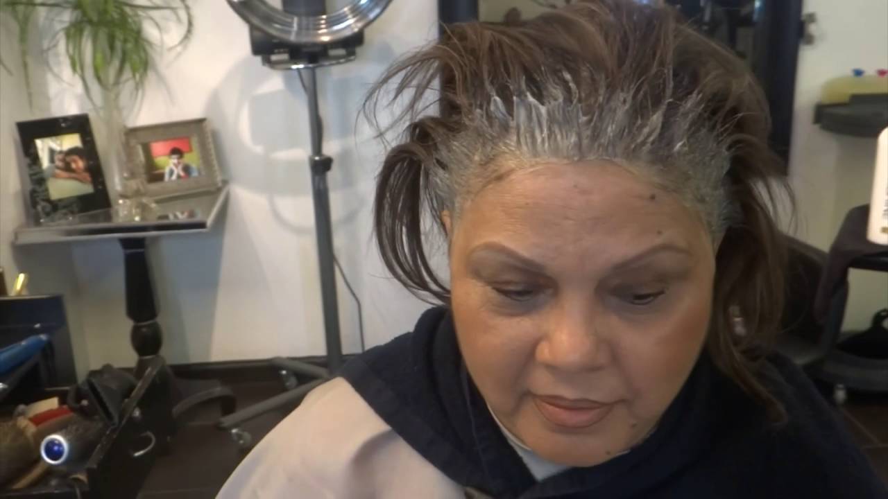 Root touch up using Joico products