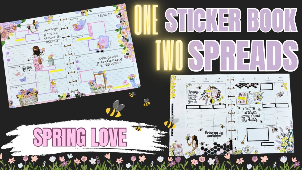 ONE STICKER BOOK DOUBLE THE CREATIVITY | PLAN WITH ME