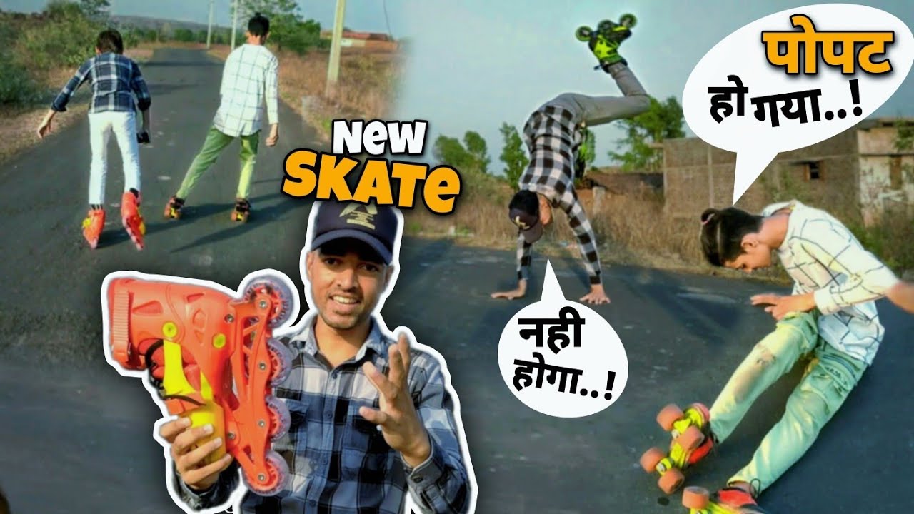 I went skating in the village and got a curse 😀 // Skating Vlog