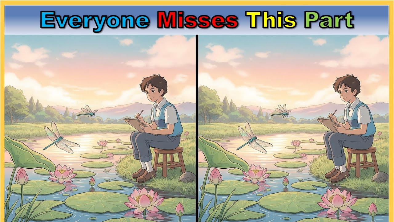 【Spot the Difference | Brain Health】 Memory & Focus Training Puzzle | Dementia Prevention