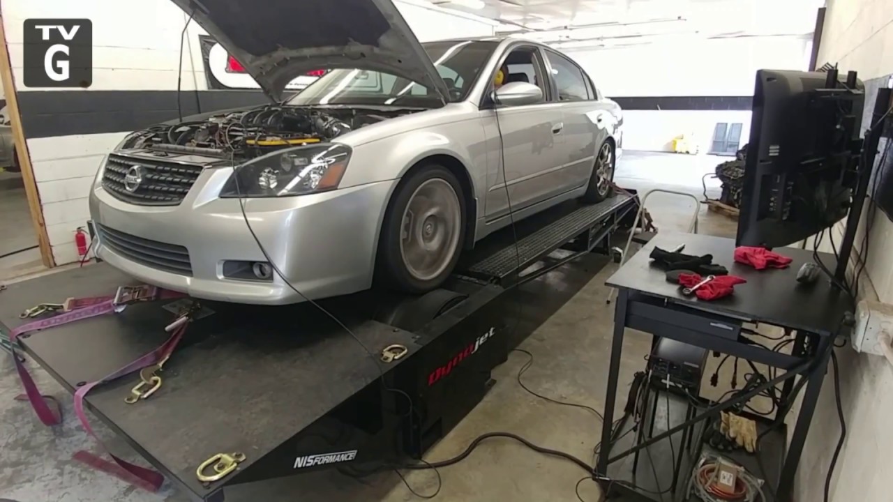 NISformance FWD HR  2006 Altima SER 2009 Maxima VQ35DE JWT CAMS Dyno Testing 8000 RPM 334 Horsepower