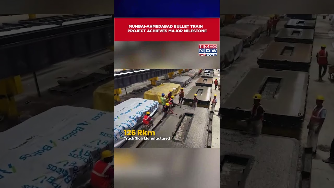 Mumbai-Ahmedabad Bullet Train Project's Major Milestone With 5 km NATM Tunnel Completion #shorts