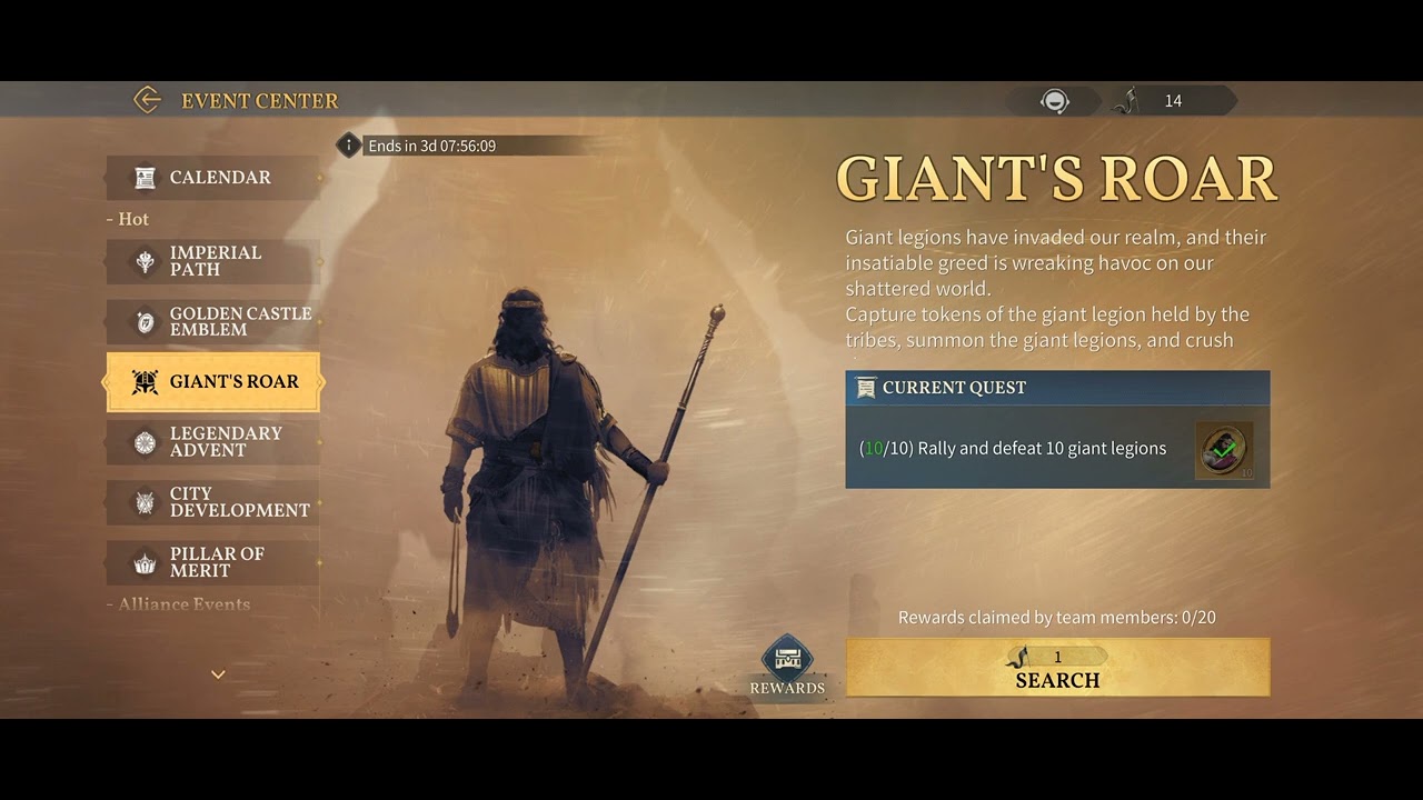 Age of Empires Mobile - Giant Roar Guide - Free Legendary Hero