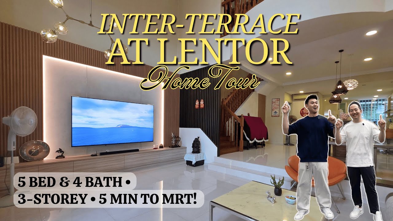 3 Storey Inter-Terrace House at Lentor, 5 min From MRT! | Landed Home Tour | LoukProp Singapore