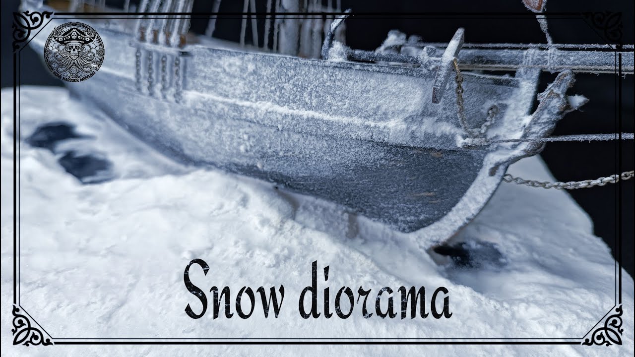 Snow diorama