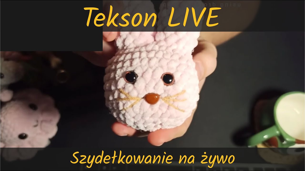 TEKSON NA ŻYWO: Cześ! 👋🏼 Głowa królika🐰 Próba nowych dodatków 🤔 Coś poszło chyba nie tak 🤣
