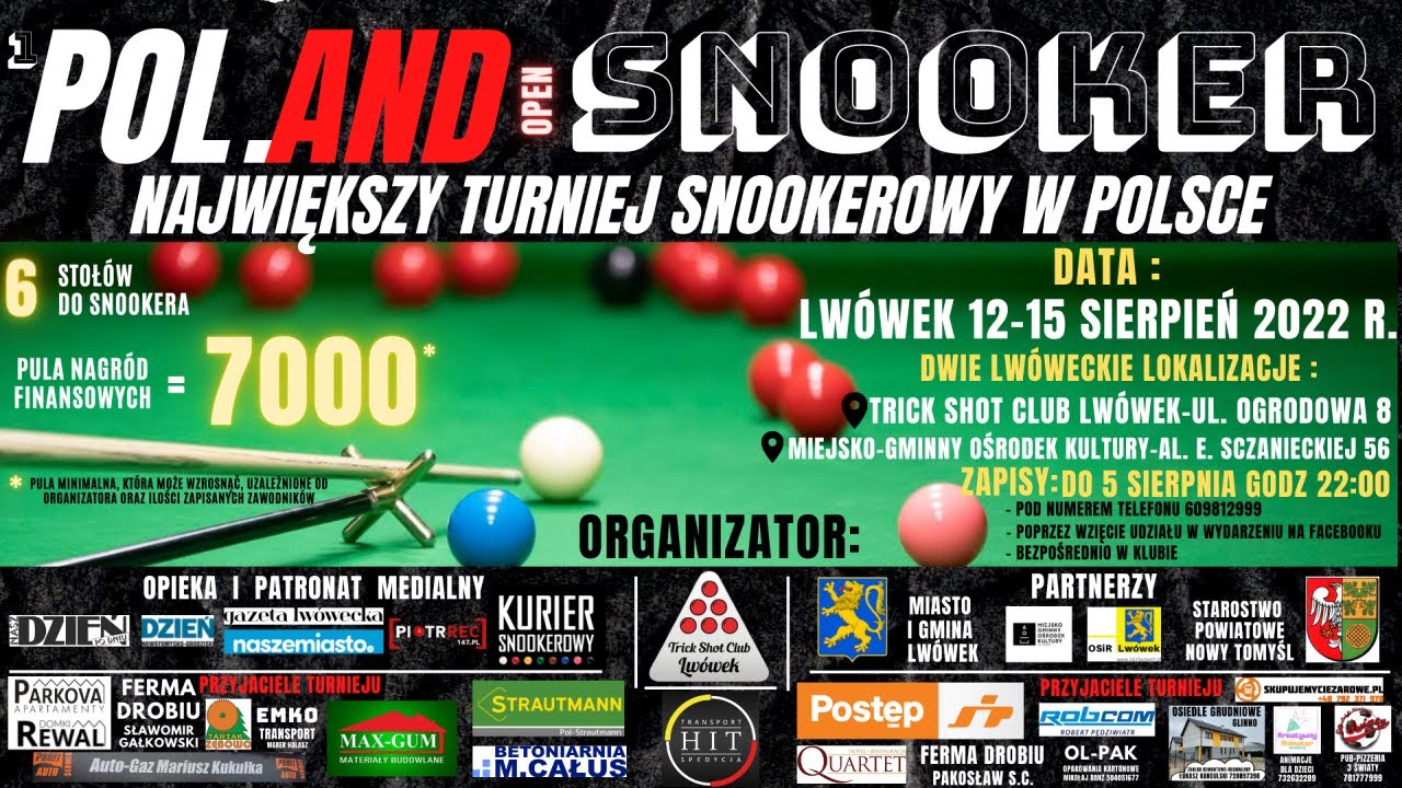 (Finał) Stół nr 6 - Daniel Holoyda vs Antoni Kowalski: POL.AND SNOOKER open