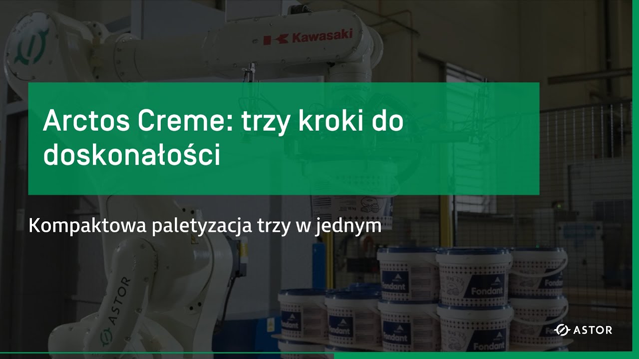 Arctos Creme: trzy kroki do doskonałości - kompaktowa paletyzacja trzy w jednym