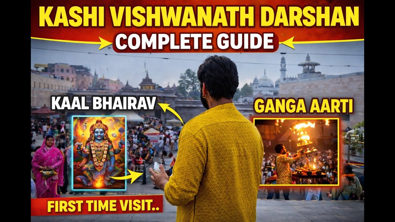 Kashi Vishwanath Darshan Complete Guide | Kaal Bhairav, Ganga Aarti | First Time Visit