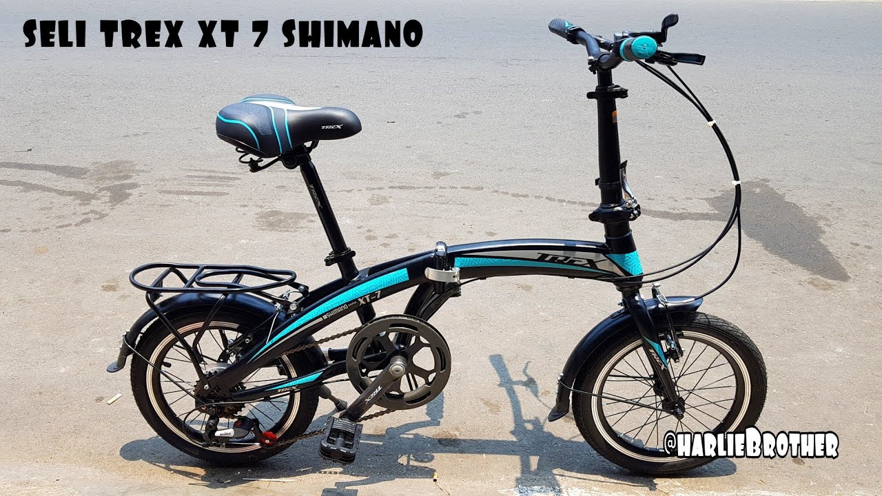 Sepeda Lipat TREX XT 7 Shimano Equipped 7 Speed RD Sun Run