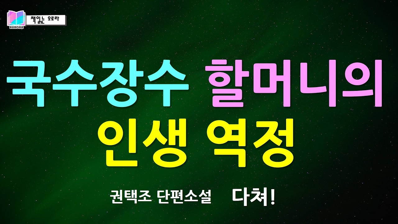 씨받이를 들인 시어머니 | 다쳐 - 권택조 단편소설 | 단편소설집 얼굴 - 한솜미디어 | 책읽는 오로라 | 오디오북 | #한국소설