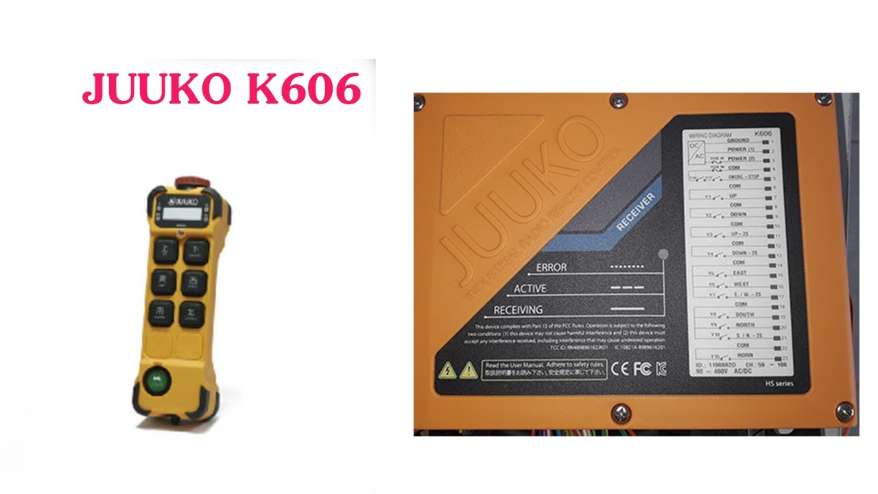 JUUKO K606 REMOTE CẨU TRỤC 2 CẤP 6 HƯỚNG|HỌC LỆNH CHO REMOTE JUUKO K606|CONNECT REMOTE JUUKO K606