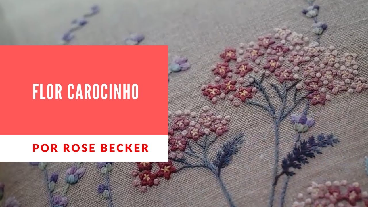 Vamos Aprender Mais Uma Florzinha? Flor Carocinho! - Por Rose Becker