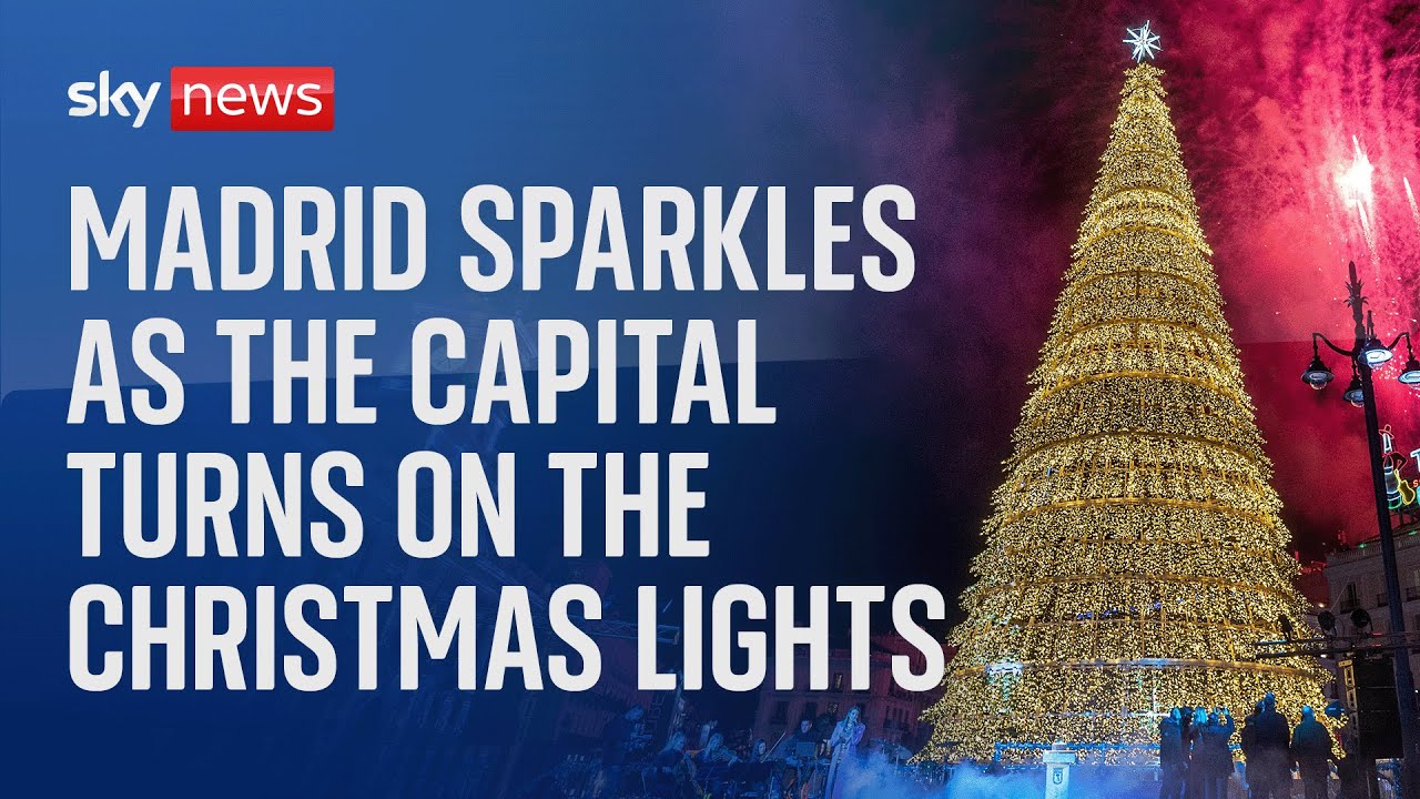 Madrid brings the festive spirit to the streets as they turn on the Christmas lights