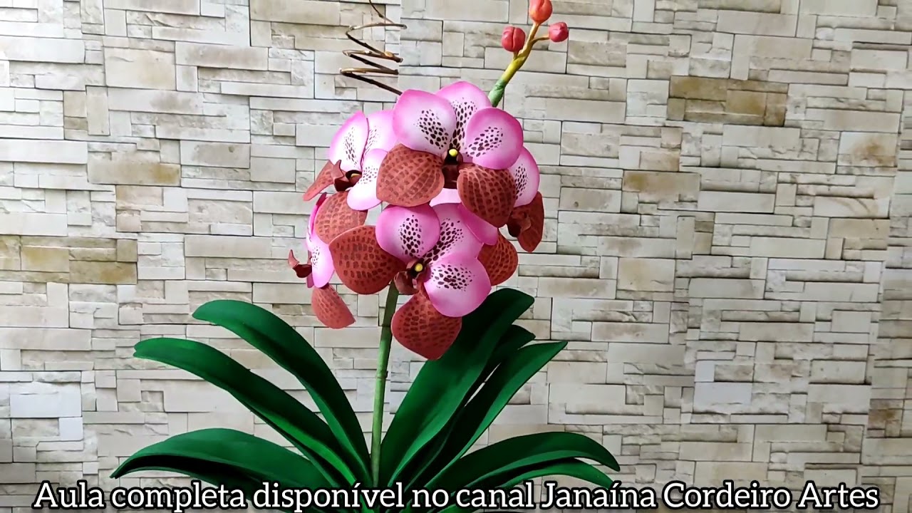 ascocenda em Eva ( aula completa canal Janaína Cordeiro Artes)
