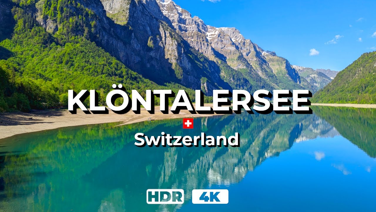 Gorgeous Swiss Alpine Lake Klöntalersee in HDR 🇨🇭⛰️ 