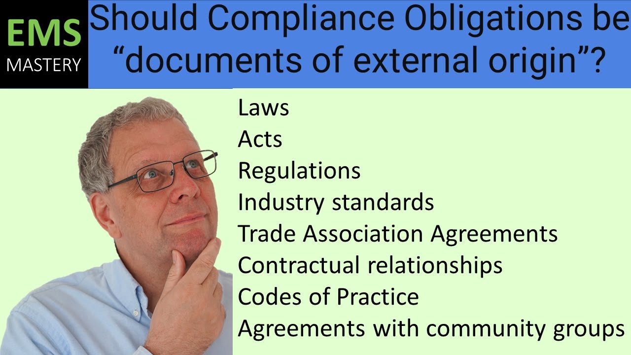 Should you treat Compliance Obligations as 